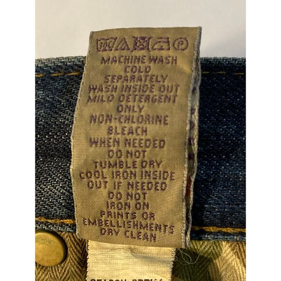 PRPS Mens Jeans 38X34 Straight Leg Button Fly Selvedge Denim Donwan Harrell - Picture 14 of 14